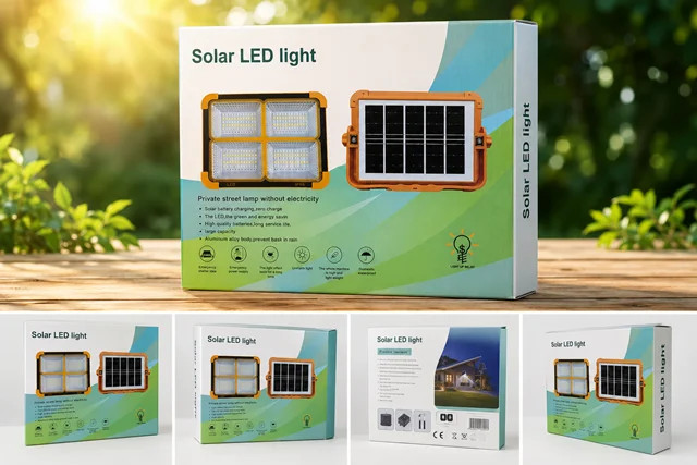 چراغ خورشیدی سولار مدل SOLAR LED LIGHT باتری۱۲۰۰دوعددی