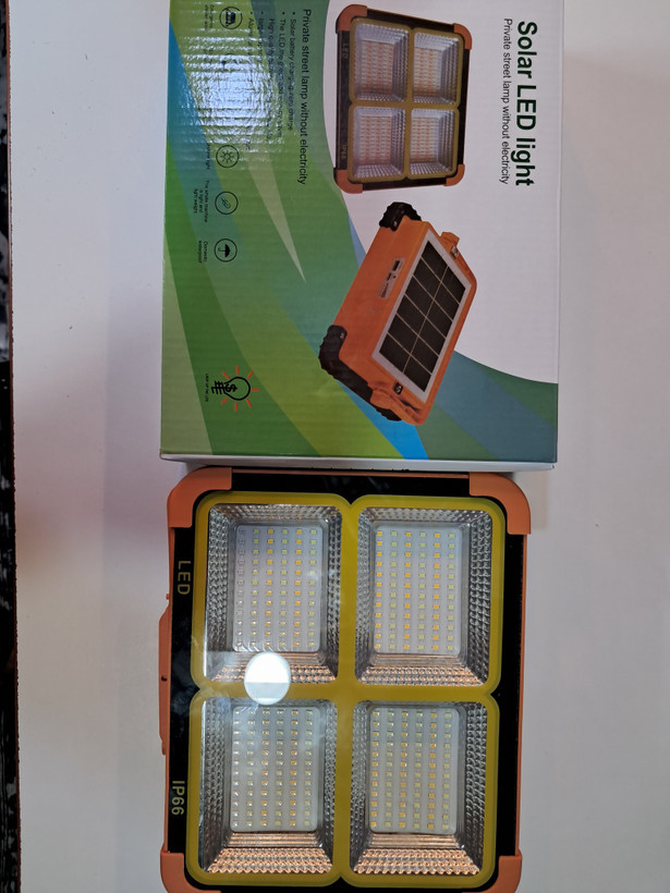 چراغ خورشیدی سولار مدل SOLAR LED LIGHT باتری۱۲۰۰دوعددی