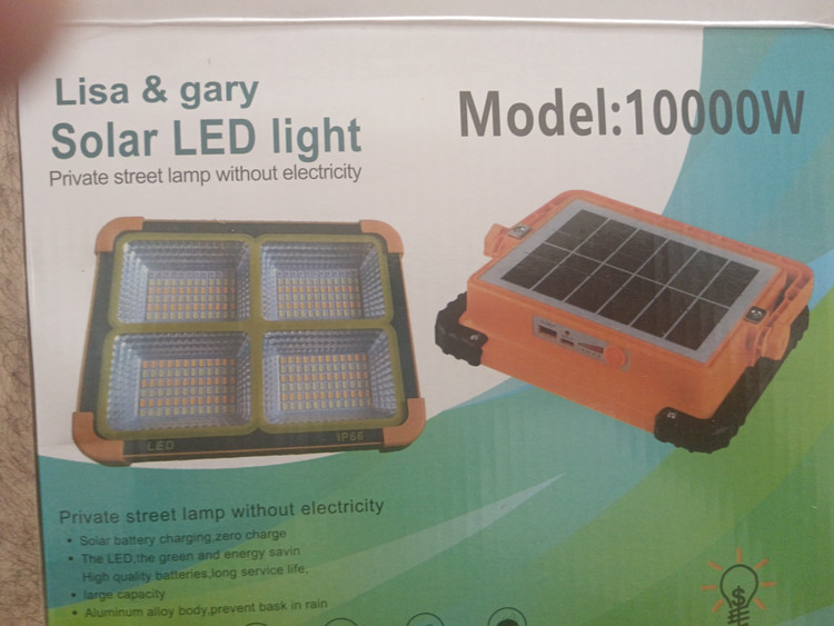 چراغ خورشیدی سولار مدل SOLAR LED LIGHT باتری۱۲۰۰دوعددی