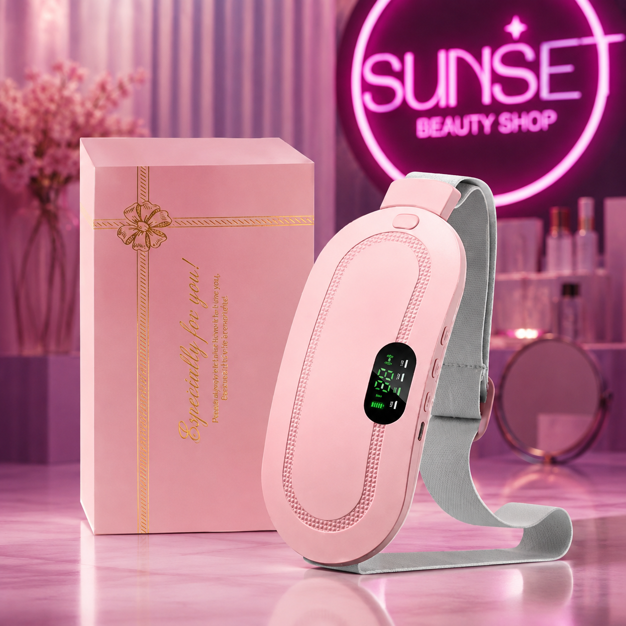 ماساژور شکم مدل MDHL-PINK اورجینال (گرما و ویبره)