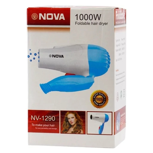 سشوار مسافرتی نوا اورجینال مدل NV-1290 تاشو 1000 وات